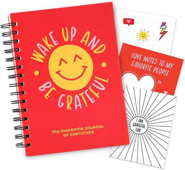 Gratitude Journal for Kids, Teens - 100 Page Diary With Writing Prompts.